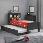 Julian Bowen Maine Bookcase Bed & Underbed - Anthracite