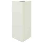 vidaXL Garden Planter White Triangular 40X34.5X70cm Steel