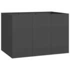 vidaXL Planter Black 120X80X80cm Steel