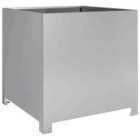vidaXL Garden Planter 50X50X50cm Galvanised Steel