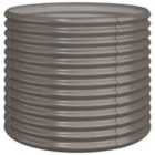 vidaXL Garden Planter Powder-coated Steel 80x80x68 cm Grey