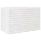 vidaXL Garden Planter White 70x40x45.5 cm Solid Wood Pine