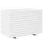 vidaXL Garden Planter White 70x40x49.5 cm Solid Wood Pine