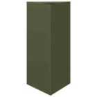 vidaXL Garden Planter Olive Green Triangular 40X34.5X70cm Steel