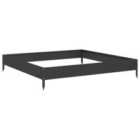 vidaXL Garden Raised Bed Black 100X100X18.5cm Steel