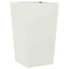 vidaXL Garden Planter White 45X45X75cm Steel