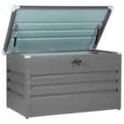 Beliani Storage Box CEBROSA Metal 132 cm 62 cm Grey
