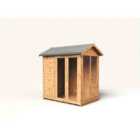 Empire Apex Summerhouse 4x6ft Wooden Garden Shed Double Door