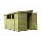 Empire 3000 Pent 10x4ft Wooden Garden Shed Door Right Side Panel