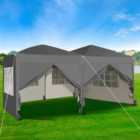MCC Direct 3x6 pop up gazebo with sides grey