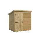 Empire 1000 Pent 6x3ft Wooden Garden Shed Door Le