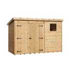 Empire 4000 Pent 10x6ft Wooden Garden Shed Double Door Le Windows