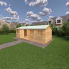 Shire Handmade Mammoth 10 x 25 ft Shiplap Workshop