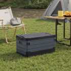 Garden Sanctuary 35L Foldable Camping Storage Waterproof Box - Black