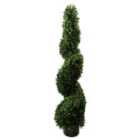 Botanik Outdoor Artificial Topiary Tree 120cm Sprial Buxus UV Resistant