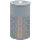 Outsunny Outdoor Waterfall Fountain Water Feature with LED, Light Grey