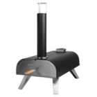 George Foreman GFWPPO1BPC 12'' Wood Pellet Pizza Oven with Paddle & Carry Bag in Black
