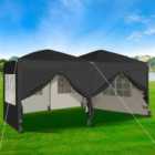 MCC Direct 3x6 pop up gazebo with sides black
