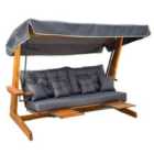 Norfolk Collection St Andrews 2600 3 Seater Swing Seat with Retractable Leg Rests and Side Table