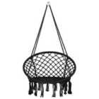 Beliani Hanging Chair GABELLA Cotton Black