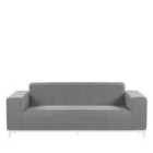Beliani Garden Sofa 3 Seater Rovigo Grey