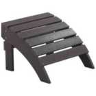 Beliani Garden Footstool ADIRONDACK Dark Grey