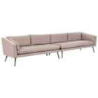 Beliani Garden Sofa 4 Seater Loretello Beige