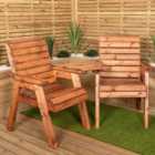 Samuel Alexander Charles Taylor Hand Made 2 Seater Chunky Rustic Wooden Garden Furniture Love Seat