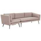 Beliani Garden Sofa 3 Seater Loretello Left Hand Beige