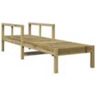 vidaXL Sun Lounger 199.5x62x55 cm Impregnated Wood Pine