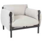 Beliani Garden Armchair ESPERIA Metal Grey