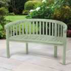 Greenhurst Woodfield Banana Bench - Sage Green