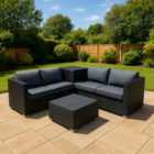Jardi Serafina Rattan Modular 6 Piece Furniture Set Black
