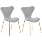 Beliani Set of 4 Garden Chairs OSTIA White