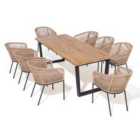 Rowlinson Oslo 8 Seat Dining Set