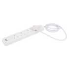 Kingavon 4-way Extension Lead With 2M Cable & 2 USB Ports