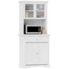HOMCOM Kitchen Cupboard Storage Cabinet with Drawer, Doors and Shelves, White
