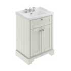 Old London Floor Standing 2 Door Vanity Unit With 3 Tap Hole Ceramic Basin 600Mm - Timeless Sand