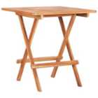 vidaXL Folding Bistro Table 60x60x65cm Solid Teak Wood
