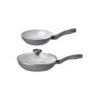Prestige Earthpot Recycled Non-Stick 2-Piece Frying Pan Set with Glass Lid