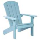 Beliani Garden Kids Chair Light Blue ADIRONDACK