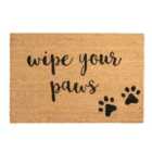 Nicola Spring Coir Door Mat - 90 X 60Cm - Paws