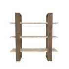 Decorotika Suno Modern Wall Shelving Unit Wall Shelf - Traverter Walnut