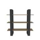 Decorotika Suno Modern Wall Shelving Unit Wall Shelf - Black Oud