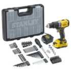 Stanley FatMax V20 SFMCD715D1A-GB 18V Cordless Brushless Combi Drill with 100 Accessories and 1 x 2.0Ah Battery