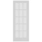 Wickes Canterbury 15 Light White Primed Solid Core Door - 1981 x 762mm