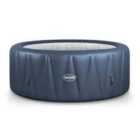 Wave Atlantic 6 Person Round Inflatable Hot Tub Navy