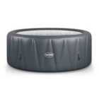Wave Atlantic 4 Person Round Inflatable Hot Tub Dark Grey