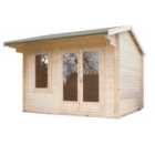 Shire Marlborough 8 ft x 10 ft 28 mm Log Cabin Installed Including Base