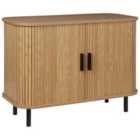 Beliani 2 Door Sideboard Light Wood Bradley